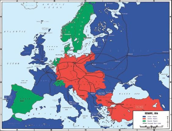 Europe in 1914 German unification and the geographic position of the German - photo 8