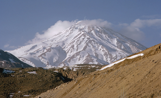 Although covered in snow for much of the year the summit of Mount Damavand in - photo 5