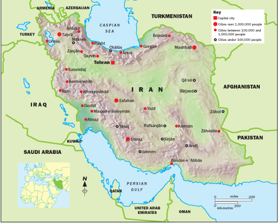 Above Ranges of mountains and hills define much of Irans border with its - photo 7