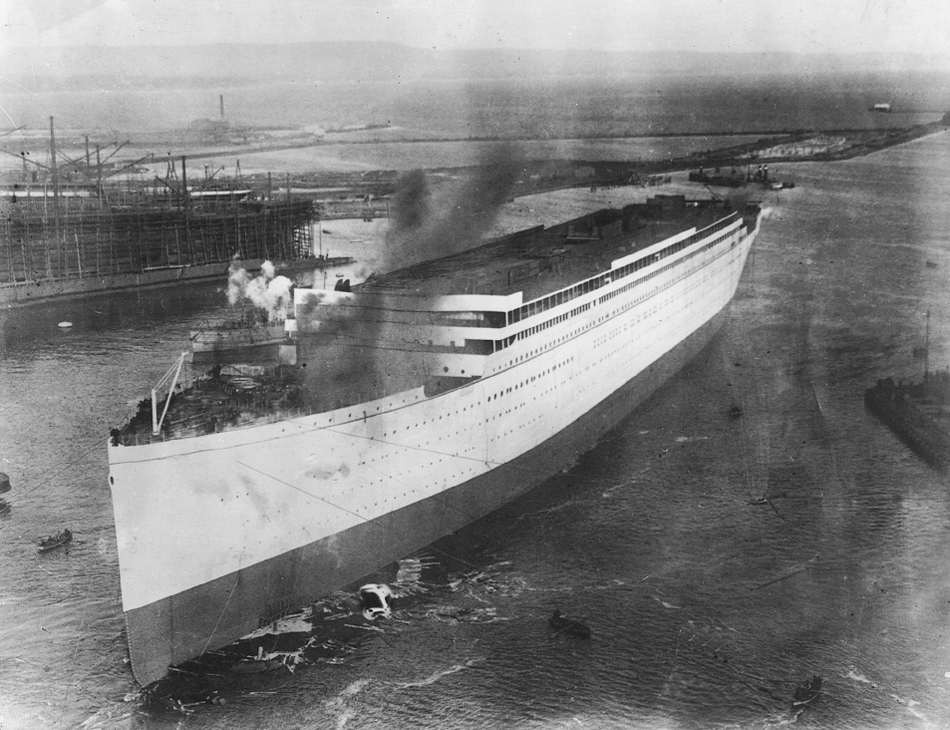 Olympic being launched on 10 October 1910 at Harland Wolffs shipyard in - photo 3