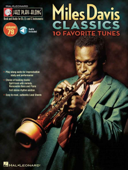 Davis Miles Davis Classics: Jazz Play-Along Volume 79