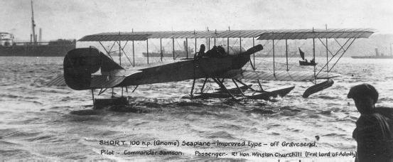 Charles Samson taking Winston Churchill up in a Short seaplane in 1914 FAA - photo 7