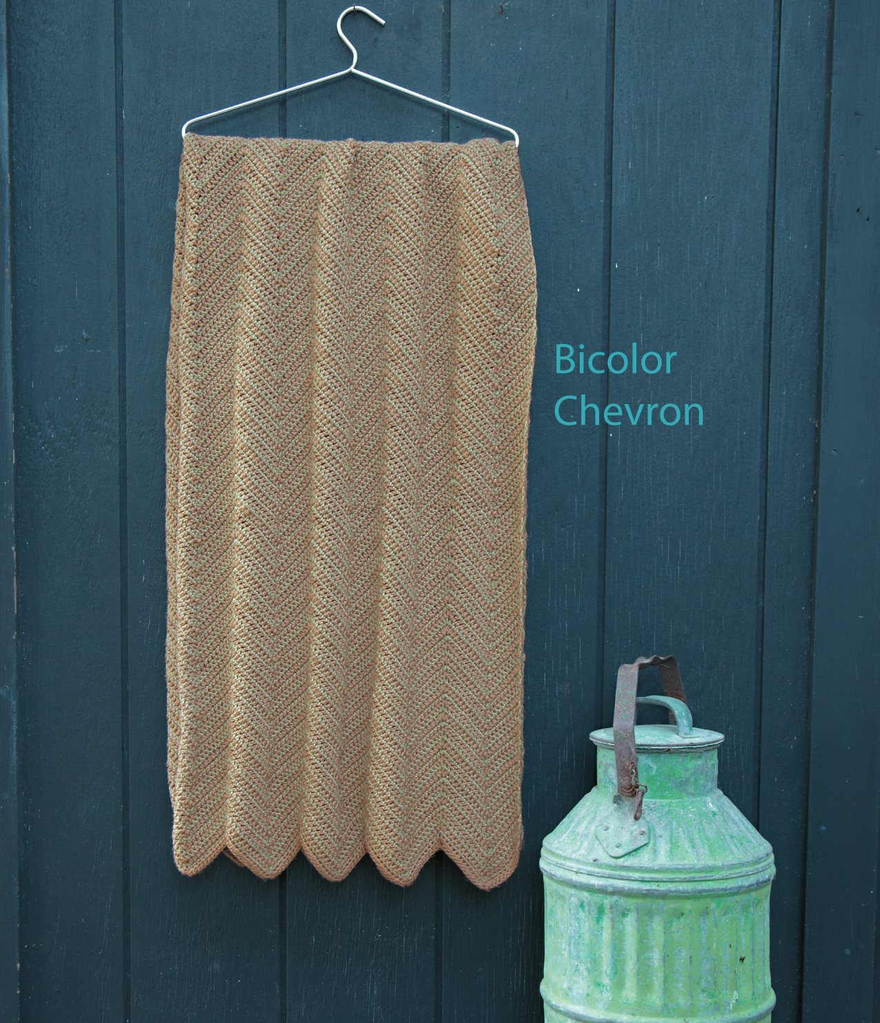 A tailored interpretation of a traditional chevron pattern this afghan - photo 6