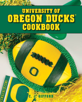 Gifford University of Oregon Ducks cookbook