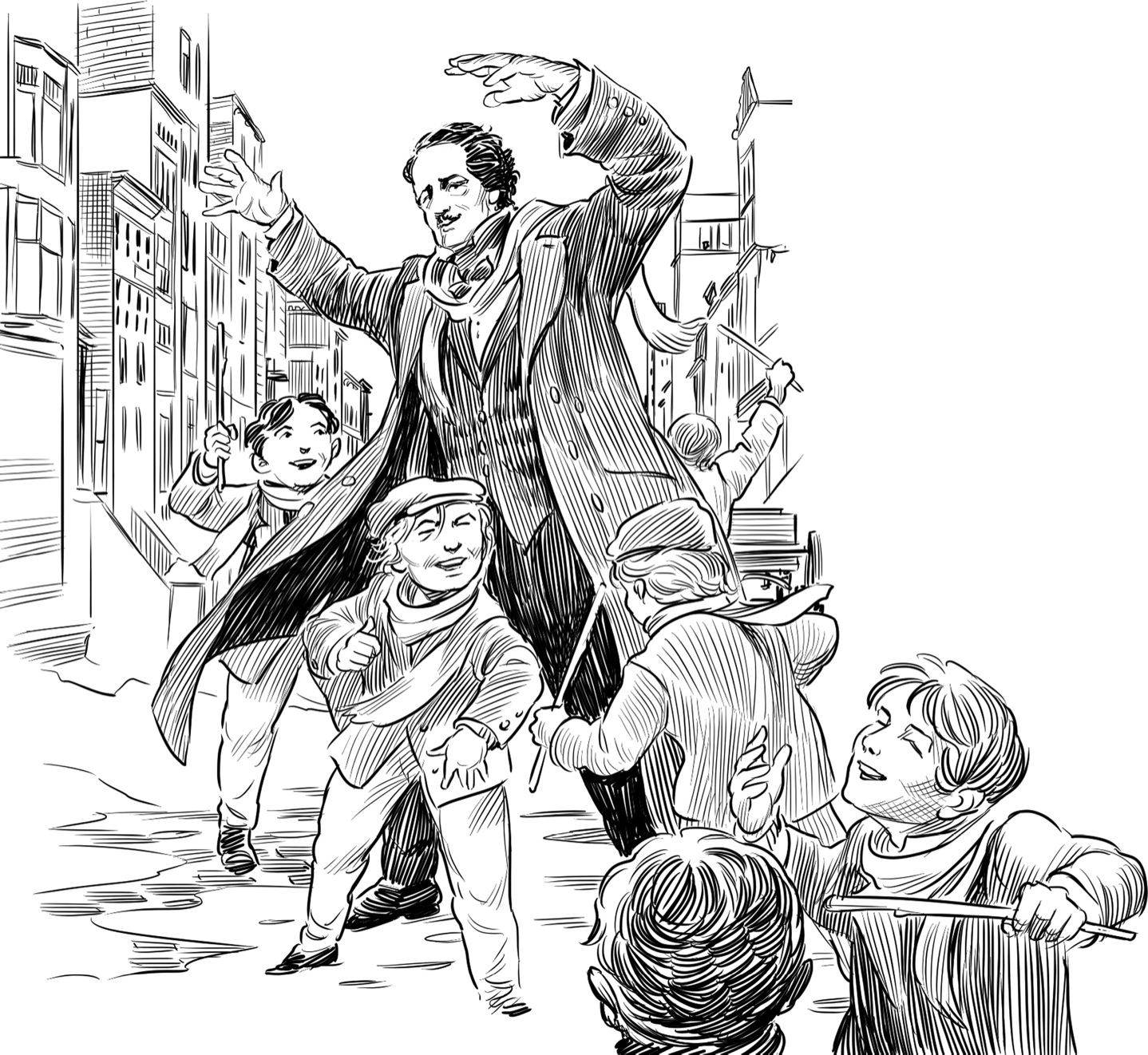 Edgar Allan Poe walked briskly down a New York City street one winter day early - photo 4