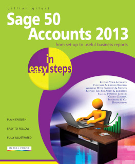 Gilert Sage 50 Accounts 2013 in easy steps