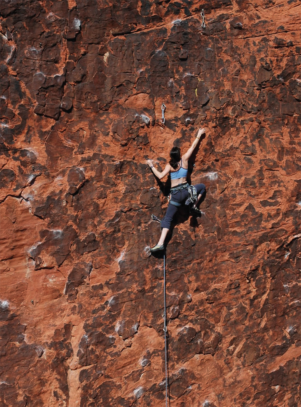 Climber on American Sportsman 510c Red Rocks Nevada PHOTO BY ERIC J HRST - photo 8