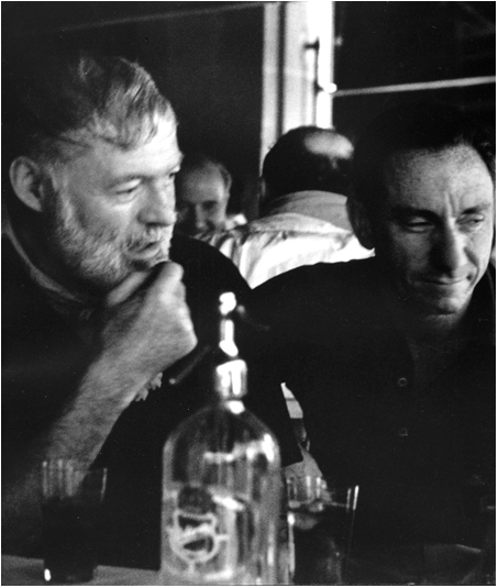 Pamplona Spain 1954 Ernest and Hotchner at El Choko bar during La Feria de - photo 3