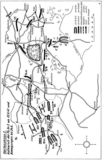 MAP 3 Advance by Panzer Group 3 on 22 June 1941 and movements until 24 June - photo 8