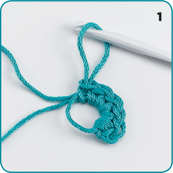 1 Form a loose slip knot Holding the tail between your thumb and middle - photo 9