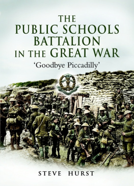 Hurst - Duke of Cambridges Own August 1914 to July 1916 The Public Schools Battalion in the Great War: The History of the 16th