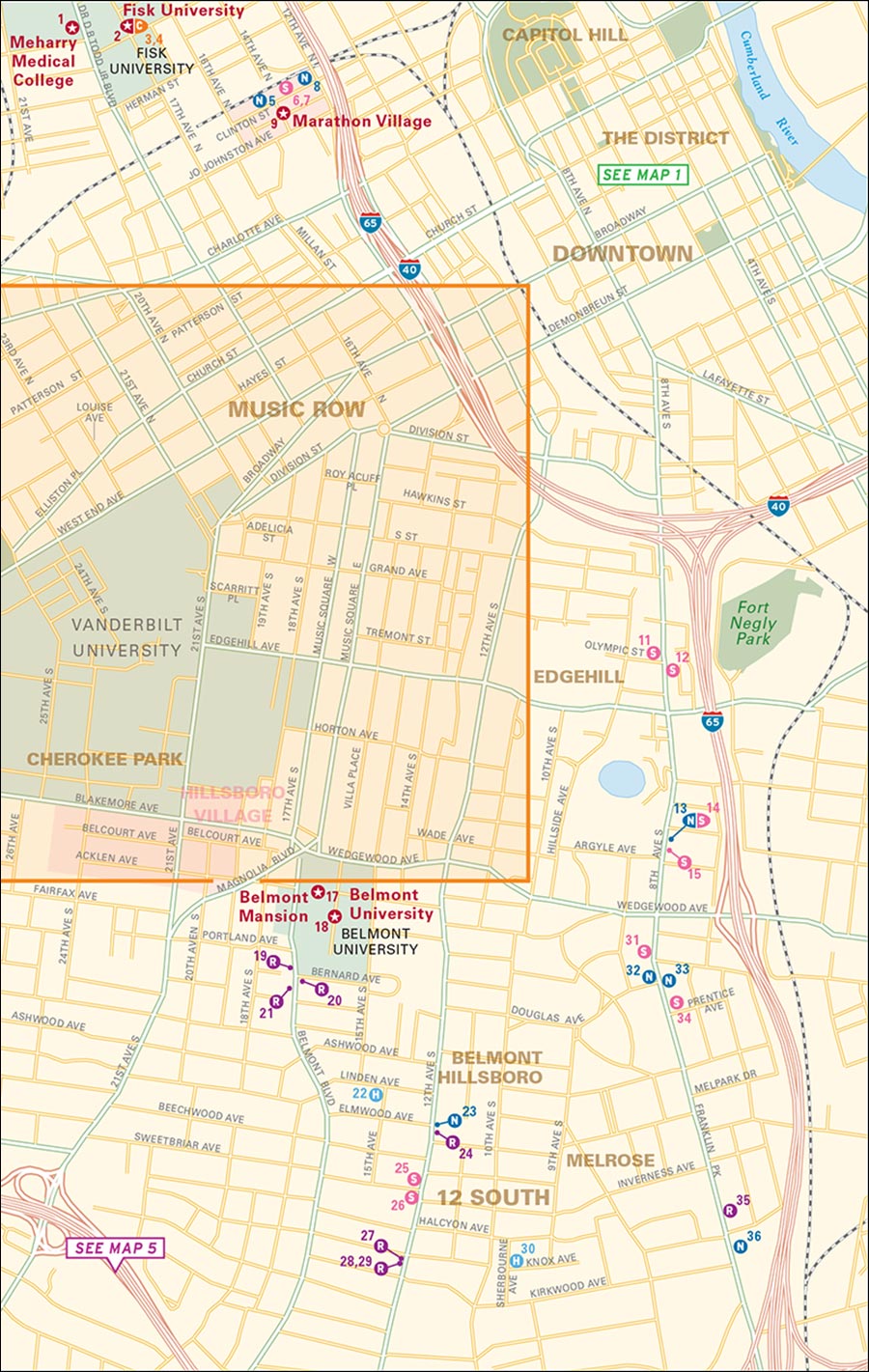 Map 2 Music Row map halves follow - photo 12