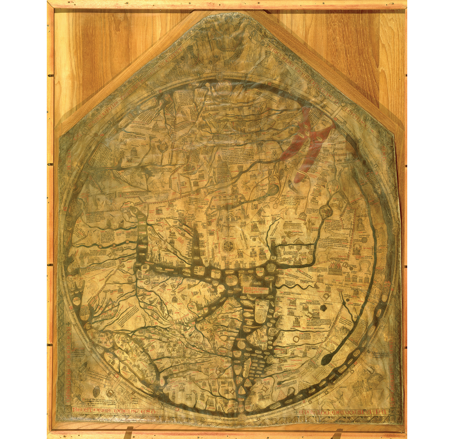 The Hereford world map drawn by Richard of Haldingham about 1290 It is a - photo 7