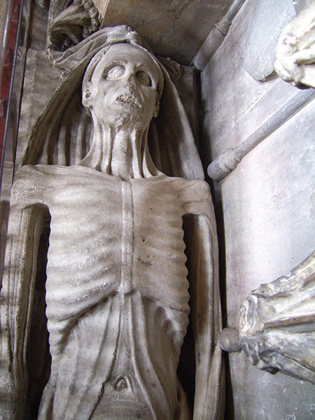 A cadaver effigy in Exeter CathedralThe Black Death forced people to - photo 8