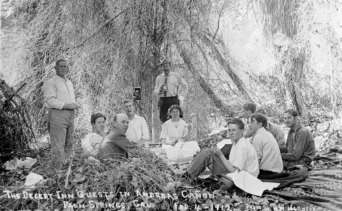 Picnicking in Andreas Canyon in 1912 Photograph by W W Lockwood A - photo 15