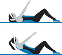 Abdominal crunches Do as many as you can in 30 seconds in a fast but - photo 10