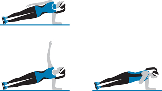 Side plank with reach around In a steady but controlled fashion do as many as - photo 23