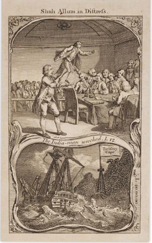 Shah Allum in Distress This political cartoon from 1773 shows the East India - photo 10