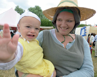 Mother and baby at the Battle of Tewkesbury re-enactment 2014 Pat Patrick - photo 4