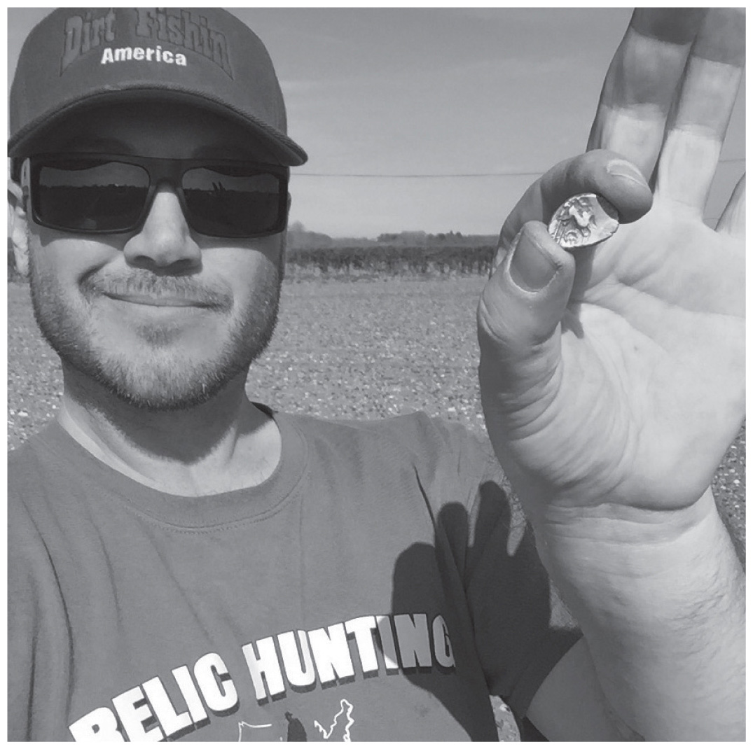 Author holding his recently found Celtic gold stater circa 20 BC At first - photo 3