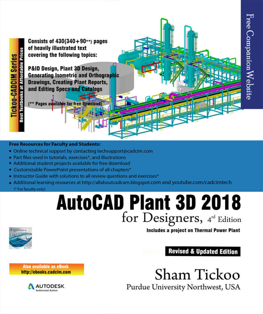 AUTOCAD PLANT 3D 2018 FOR DESIGNERS 4 TH EDITION CADCIM Technologies - photo 1