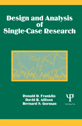 Franklin - Design and Analysis of Single-Case Research.