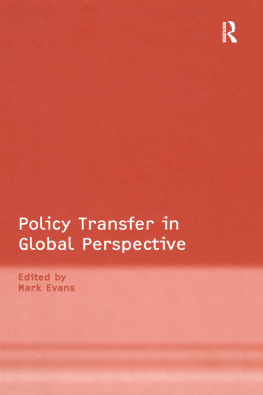 Mark Evans - Policy Transfer in Global Perspective