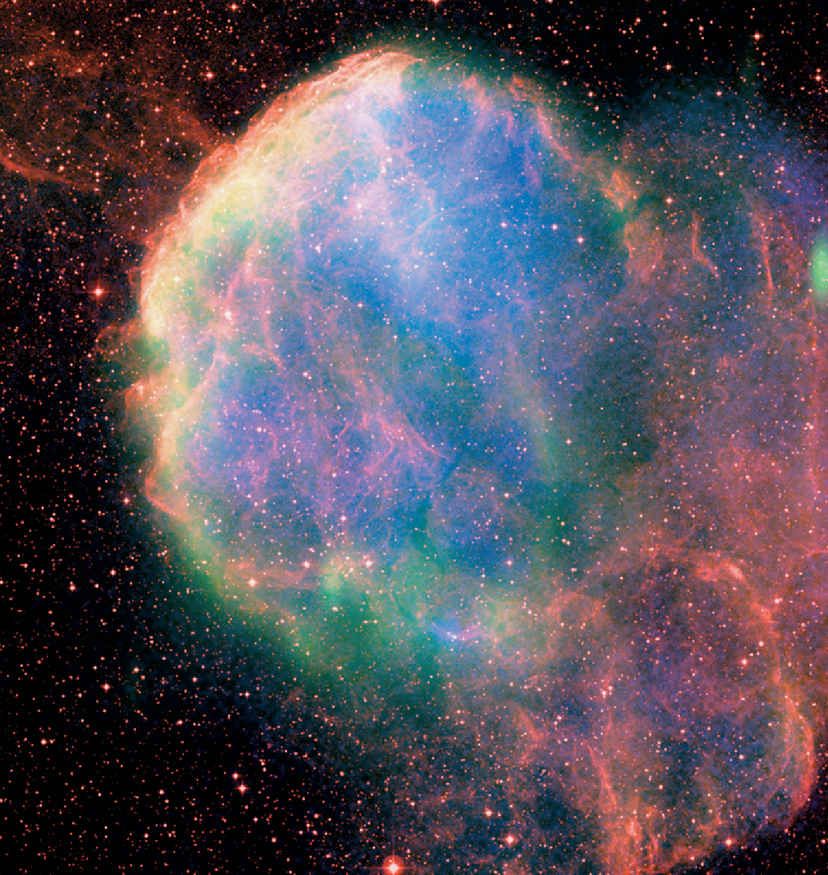 IC 443 SUPERNOVA REMNANT A wide-field view of a supernova remnant SNR made - photo 3
