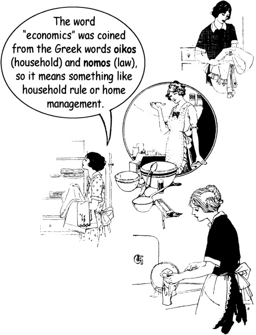 The word economics was coined from the Greek words oikos household and nomos - photo 2