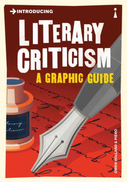 Owen Holland Introducing Literary Criticism: A Graphic Guide