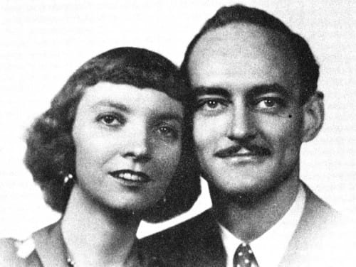 Madeleine LEngle and Hugh Franklin shortly after their marriage in 1946 I - photo 1