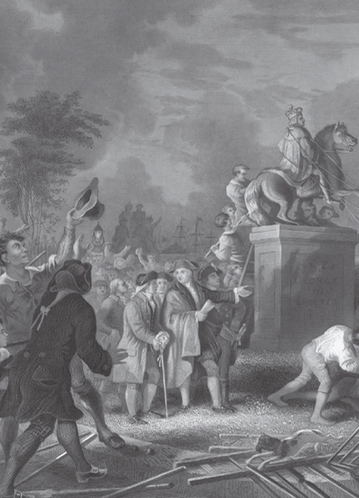 Pulling Down the Statue of George III by the Sons of Freedom by Johannes A - photo 3