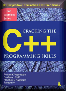 Subashri Vasudevan et al. - Cracking the C++ Programming Skills: IT Job Interview Series