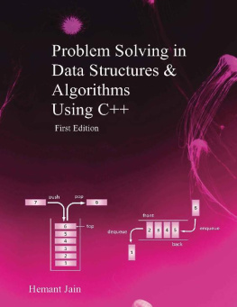 Hemant Jain - Problem Solving in Data Structures & Algorithms Using C++: Interview preparation guide