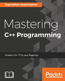 Jeganathan Swaminathan Mastering C++ Programming