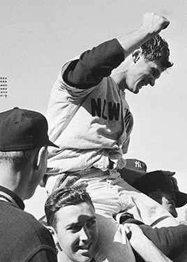 Ralph Terry after shutting out the San Francisco Giants 10 in Game 7 to win - photo 2