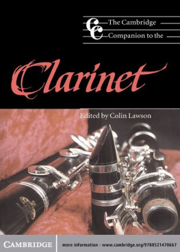 Colin Lawson (Editor) - The Cambridge Companion to the Clarinet