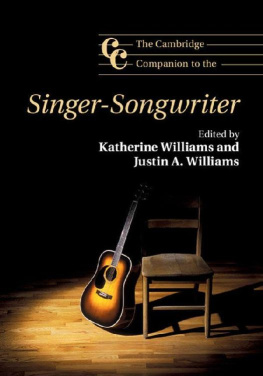 Katherine Williams The Cambridge Companion to the Singer-Songwriter