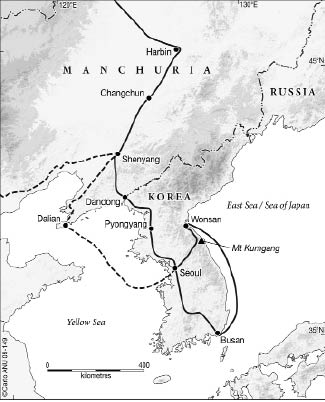 Emily Kemps route through Manchuria and Korea Emily Kemps route through - photo 1