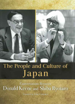 Donald Keene The People and Culture of Japan