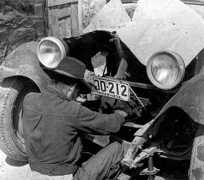 A Mexican repairing an automobile in San Antonio Texas March 1939 Library - photo 3