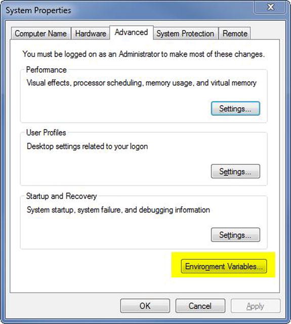 Figure 1-6 System properties Figure 1-7 Environmental variables - photo 6