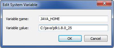 Figure 1-8 Edit the JAVAHOME environmental variable Just as you did with - photo 8