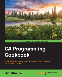 Dirk Strauss C# Programming Cookbook