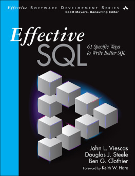 John L. Viescas - Effective SQL: 61 Specific Ways to Write Better SQL