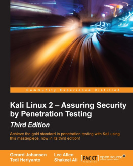 Gerard Johansen - Kali Linux 2 Assuring Security by Penetration Testing