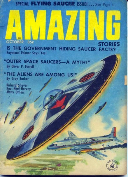 The October 1957 issue of Amazing Stories magazine Flying Saucers The point - photo 3