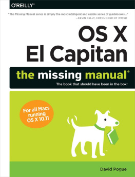 David Pogue - OS X El Capitan: The Missing Manual