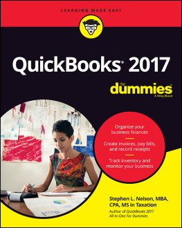 Stephen L. Nelson - QuickBooks 2017 For Dummies