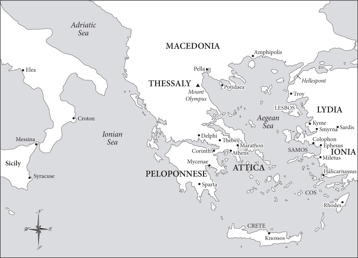 Map of the Ionian and Aegean Sea Region In the process of writing my last - photo 3